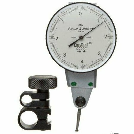 BNS Bestest Dial Test Indicator, White Dial Face, Lever Type 599-7022-3